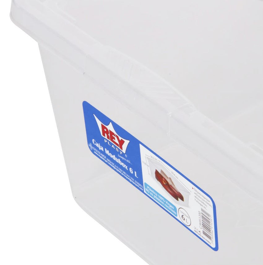 Caja Organizadora Transparente 6 Lts Modubox