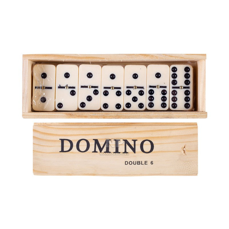 Domino Caja De Madera Estandar Double 6