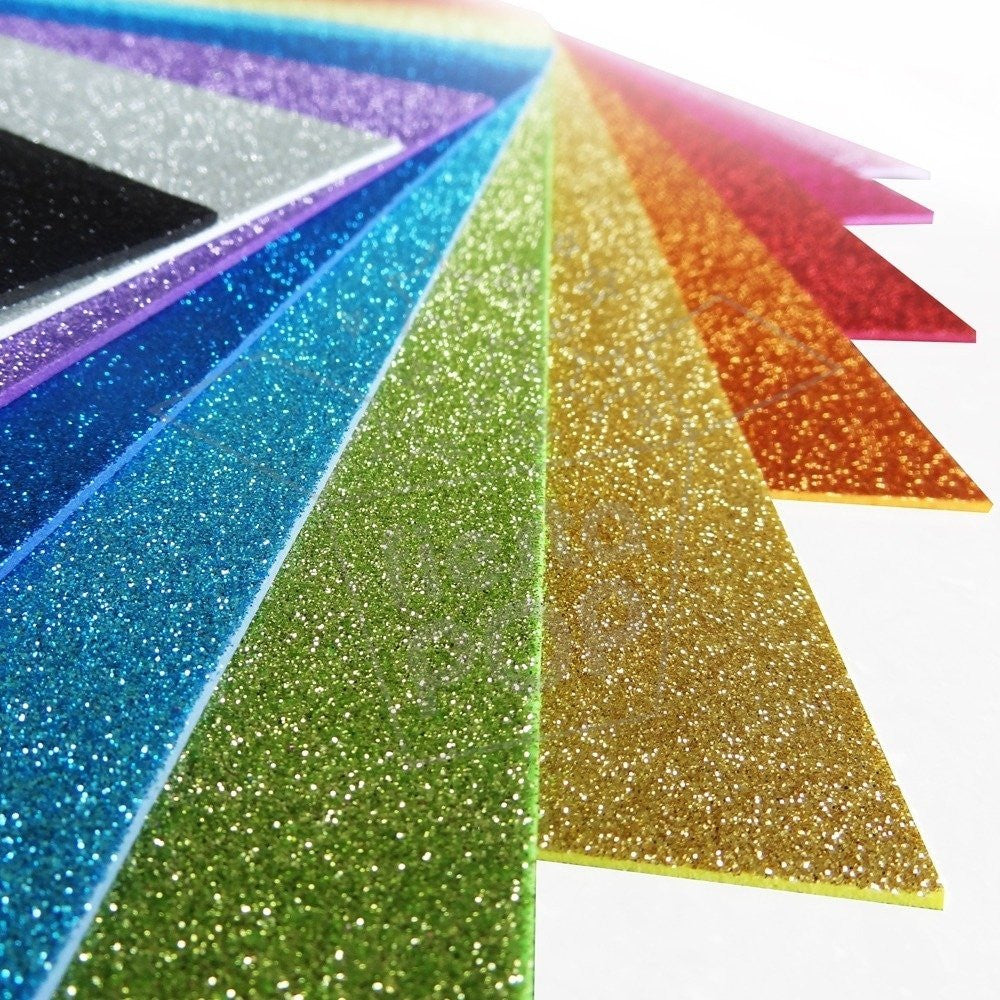 Goma Eva Glitter 40x60 cm Pack 10 un.