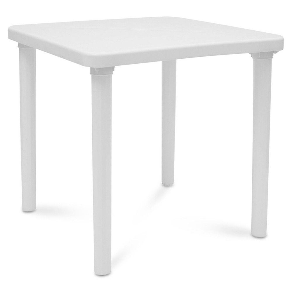 Mesa Plástica Cuadrada De Terraza