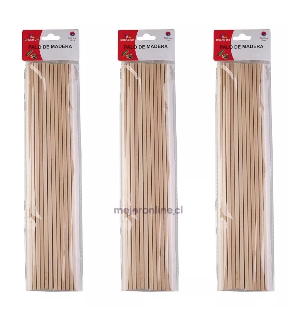 Palitos de maqueta redondo 50 cms.