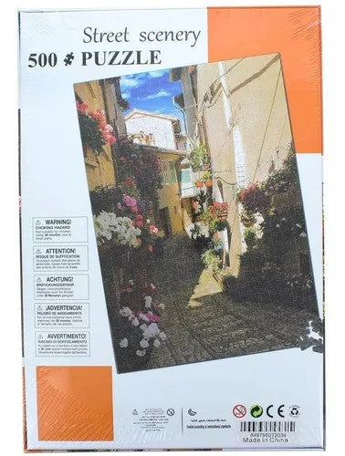 Puzzle Italia floreada 50x70 cm. 500 piezas