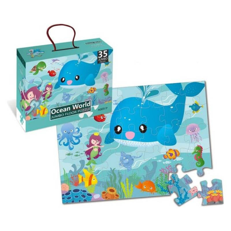 Puzzle Para Niños 35 Piezas Mundo Marino