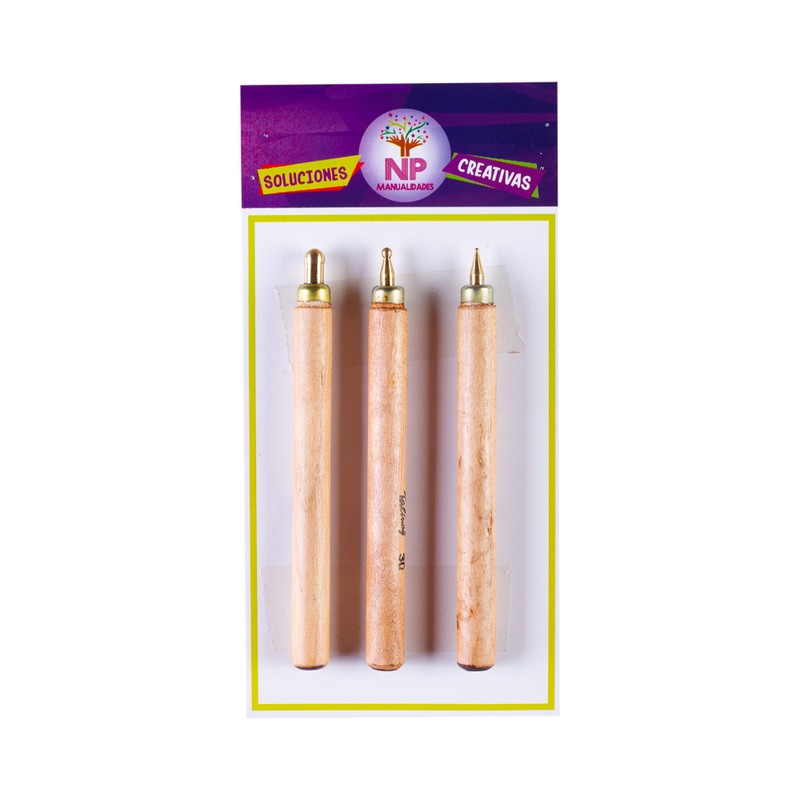 Set Herramientas Para Repujado 3 Un.