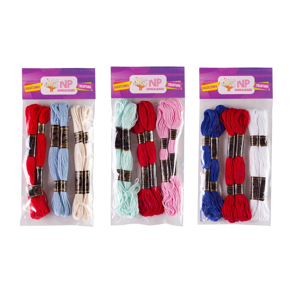 Set Manualidades De Bordado + Aguja Mágica