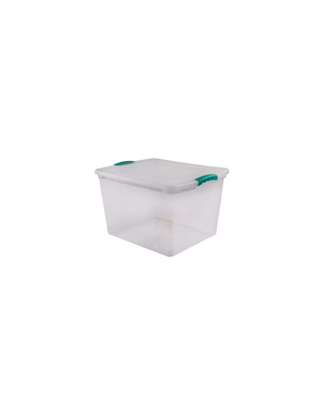 Caja organizadora Wenbox 45 litros 50x40x31 cm transparente.
