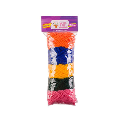 20 Set Lana Ovillos 5 Colores Surtidos
