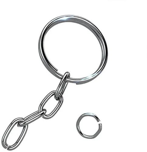 Argolla para llavero con cadena 100 un.