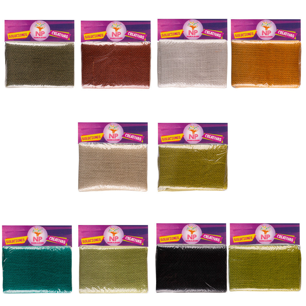 Arpillera De Colores 50x30 Cms Pack 10 Un.