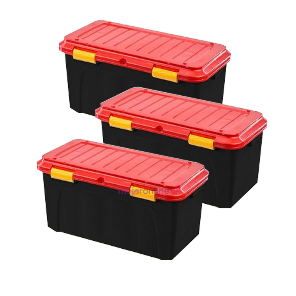 Baul Caja Organizadora 90 Lt. Con Ruedas