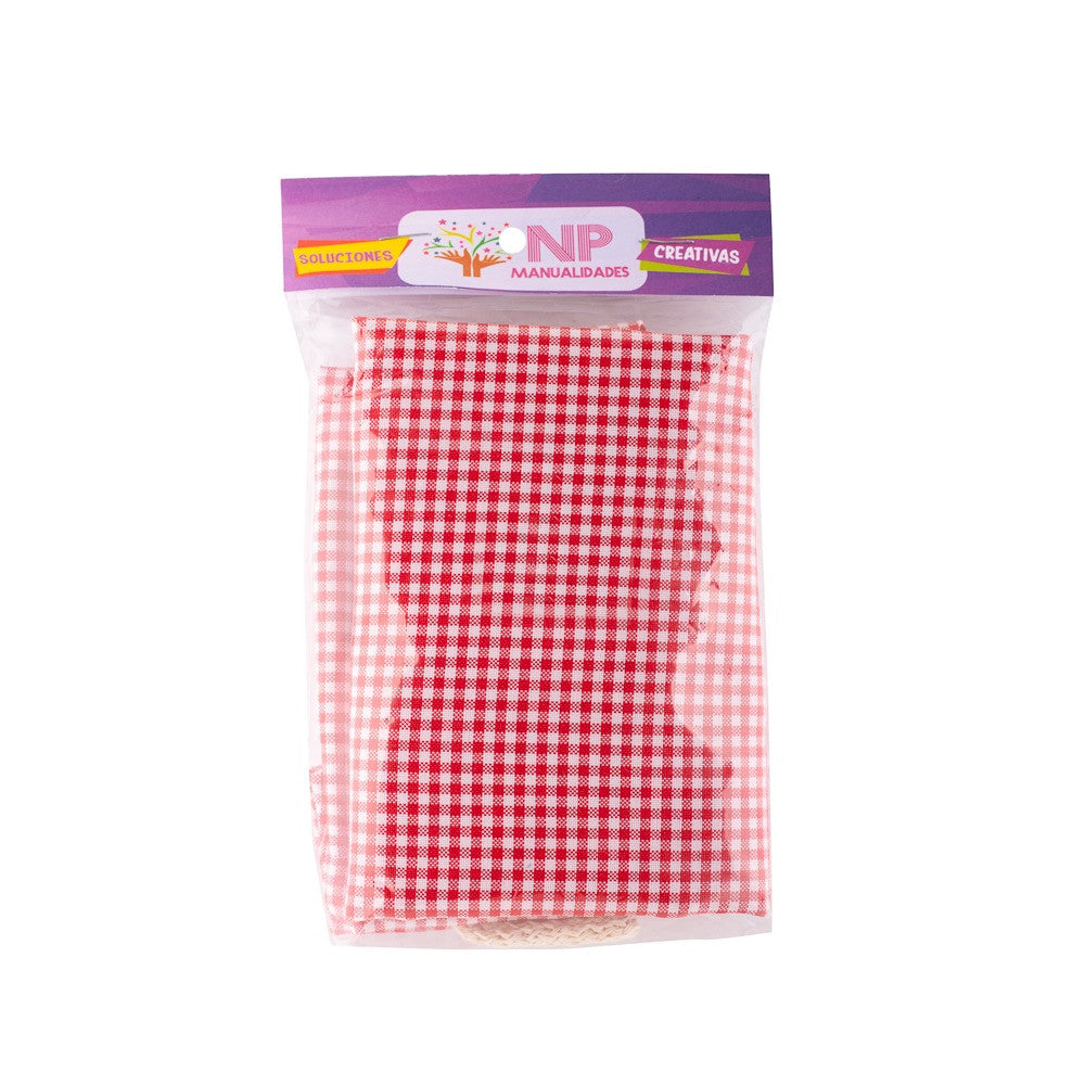 Bolsa De Género Cuadrillé 20x20 Cm. Pack 3 Un.