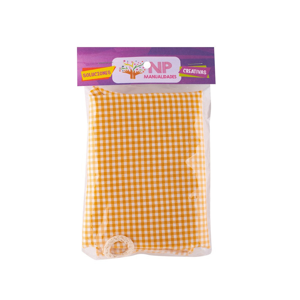 Bolsa De Género Cuadrillé 20x20 Cm. Pack 3 Un.