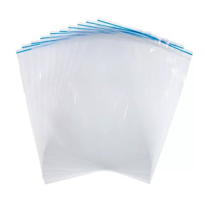 Bolsa Zipper Transparente 18x20 Cm. Pack 25 Un.