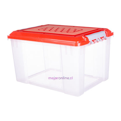 Caja Organizadora Transparente 20 lt. Alta