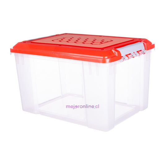Caja Organizadora Transparente 20 lt. Alta