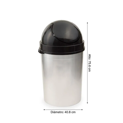 Basurero Cosmos Metalizado 60 lts.