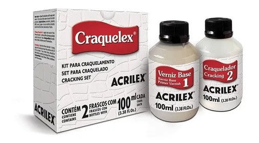 Set Para Craquelado Acrilex 2 Frascos