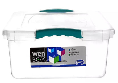 Caja Organizadora Wenbox 15 Litros Transparente Wenco