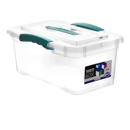 Caja Organizadora Wenco Con Tapa Y Manilla 6 Lts.