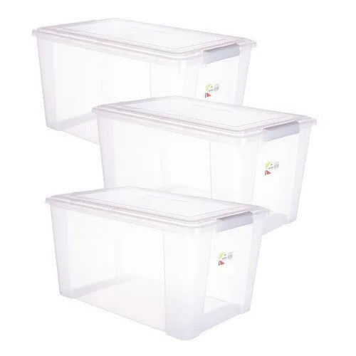 Caja Transparente 68 Lt Urna De Votación / Pack 3 Un.