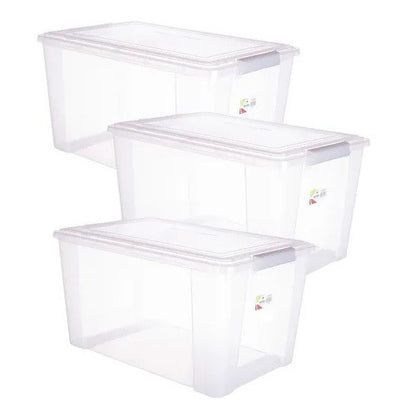 Caja Transparente 68 Lt Urna De Votación / Pack 3 Un.