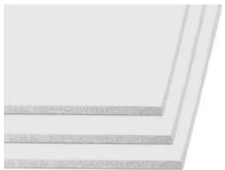 Carton Pluma 50x70 Cms. Espesor 3 Mm. Pack 3 Un.