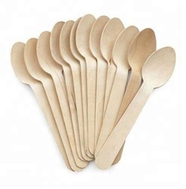 Cucharas ecológicos de madera 100 un.