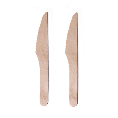 Cuchillos ecológicos de madera 100 un.