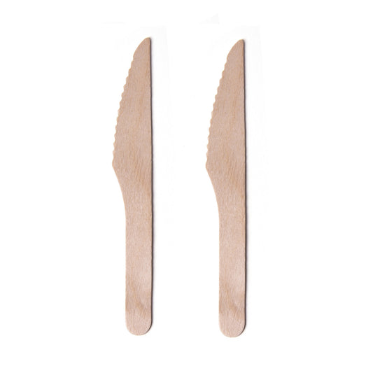 Cuchillos ecológicos de madera 100 un.