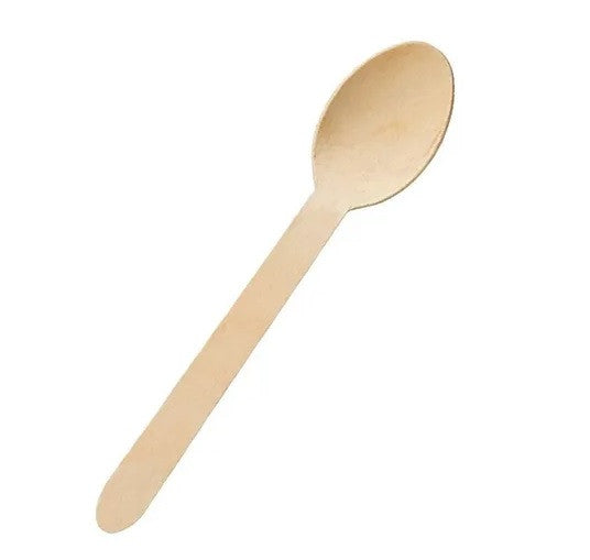 Cucharitas Postre O Coctel Ecológicas Madera / Pack 100 Un.
