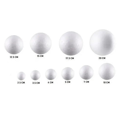 Esfera De Plumavit 10 Cm. / Pack 5 Un.