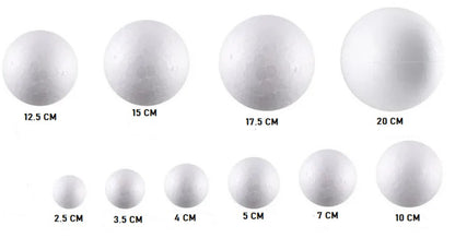 Esfera De Plumavit Alta Densidad 20 Cm. X 5 Un.