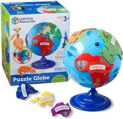 Globo Terráqueo Puzzle 3D 14 piezas