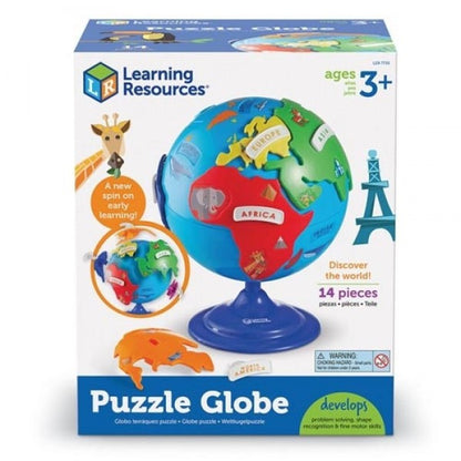 Globo Terráqueo Puzzle 3D 14 piezas