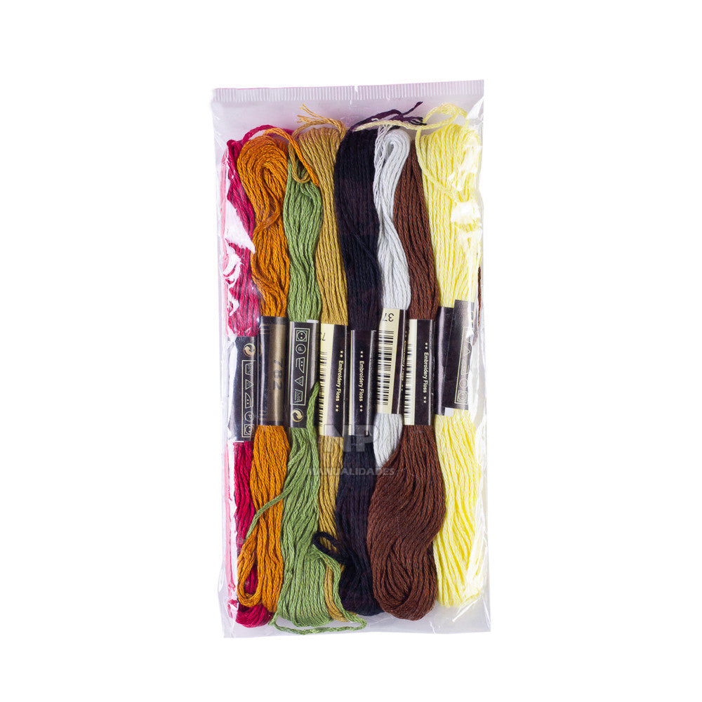 Hilos de bordar colores surtidos 12 un.