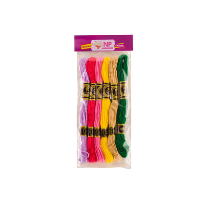 Hilos de bordar colores surtidos 12 un.