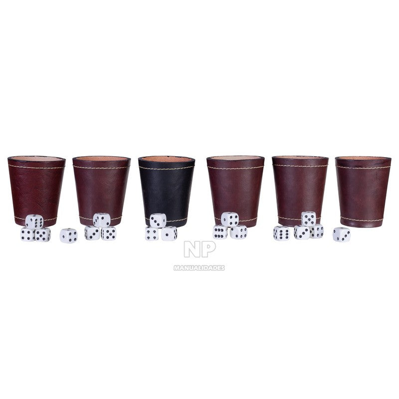 Juego De Cachos De Cuero Set 6 Un.
