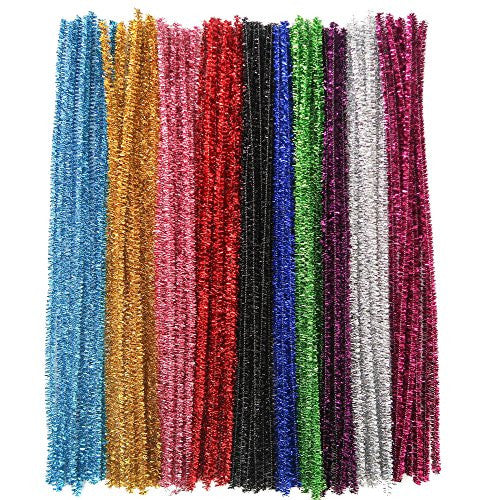 Limpia Pipas Glitter 30 Cm - 100 Unidades