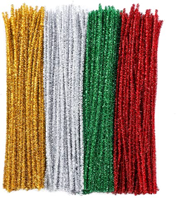 Limpia Pipas Glitter 30 Cm - 100 Unidades