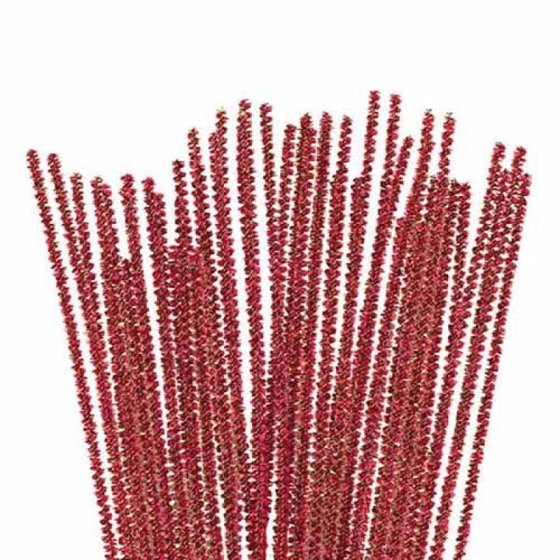 Limpia Pipas Glitter 30 Cm - 100 Unidades