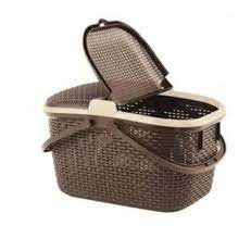 Canasta de ratan para alimentos Picnic