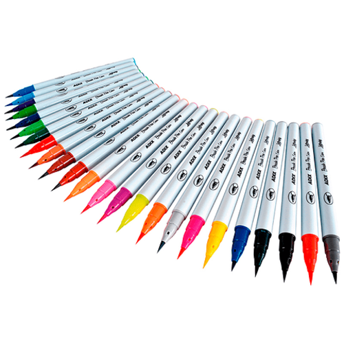 Marcadores De Lettering Brush Pen Adix 24 Un.
