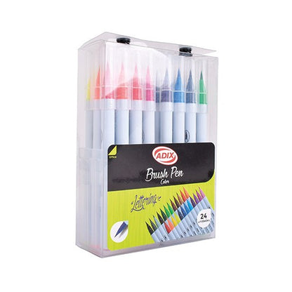 Marcadores De Lettering Brush Pen Adix 24 Un.