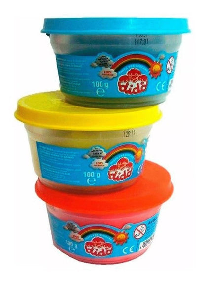 Masas Moldeables Dido 100 Grs. Pack 3 Un.