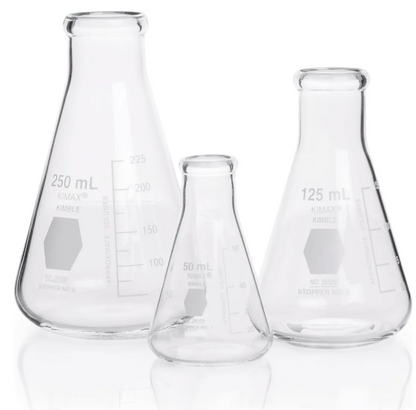 Matraz Erlenmeyer Graduado Pack 50, 100 Y 250 Ml