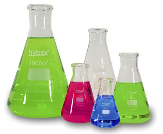 Matraz Erlenmeyer Graduado Pack 50, 100 Y 250 Ml