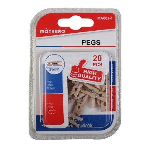 Mini Pinzas O Perritos Para Manualidades / Pack 55 Un.