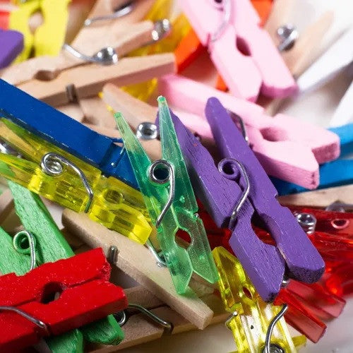 Mini Pinzas O Perritos Para Manualidades / Pack 55 Un.