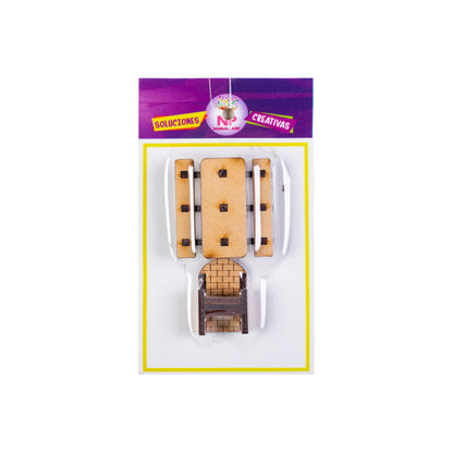 Muebles Exteriores Para Maqueta O Casa De Muñeca