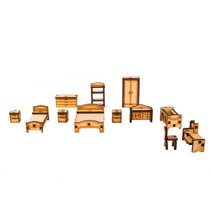 Muebles Interiores Para Maqueta O Casa De Muñeca